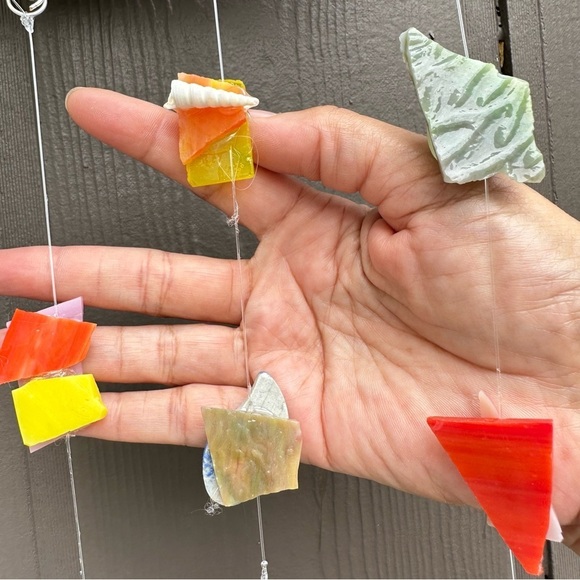 Hanging wall decor OOAK Assemblage Art Handmade Mosaic Indoor/Outdoor - Picture 6 of 10